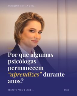 Estudar sempre faz parte da Psicologia. Mas, em algum momento, mais um curso deixa de ser crescimento e vira esconderijo. 🪞

A psicóloga que você quer ser já está do outro lado do espelho. Falta você se reconhecer nela.

Salve este post e compartilhe com uma colega que precisa ler isso. 💜